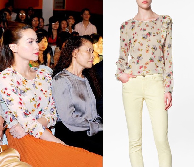 Hồ Ngọc Hà góp phần lăng xê thời trang Zara (Theo: ione)